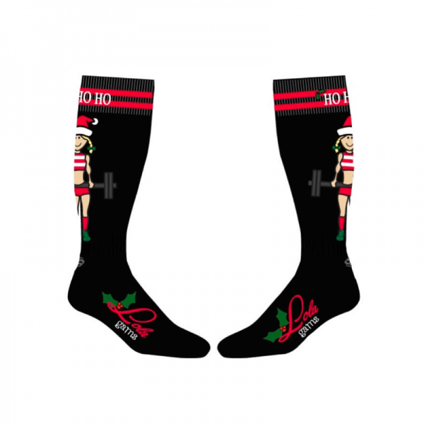 christmas knee high socks for women